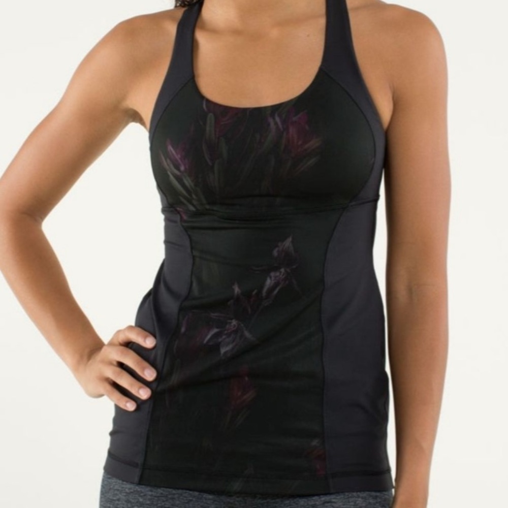 Lululemon midnight black iris energy tank